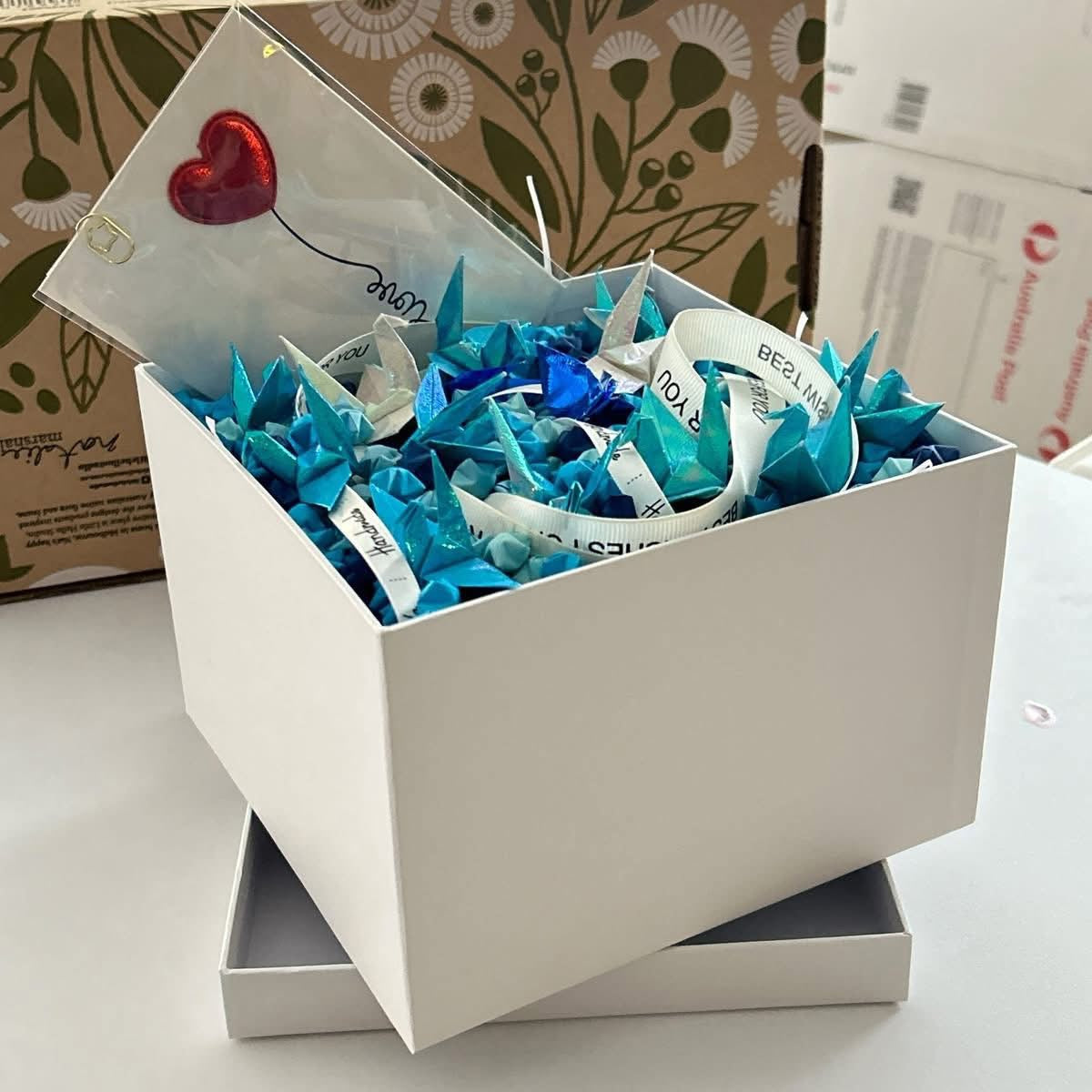 Paper Art Gift Box 🎁 500 paper cranes