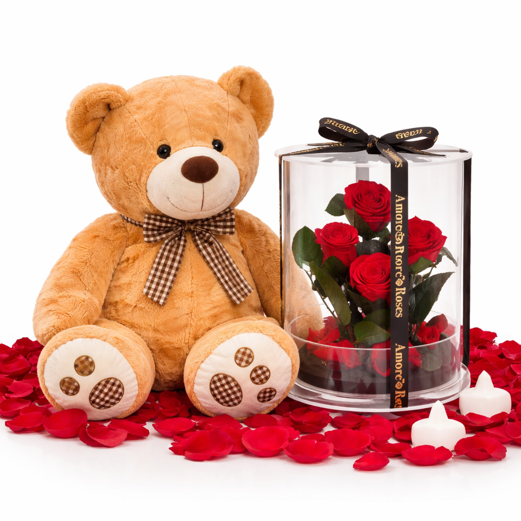 Large Teddy Bear Brown (70cm Sitting)