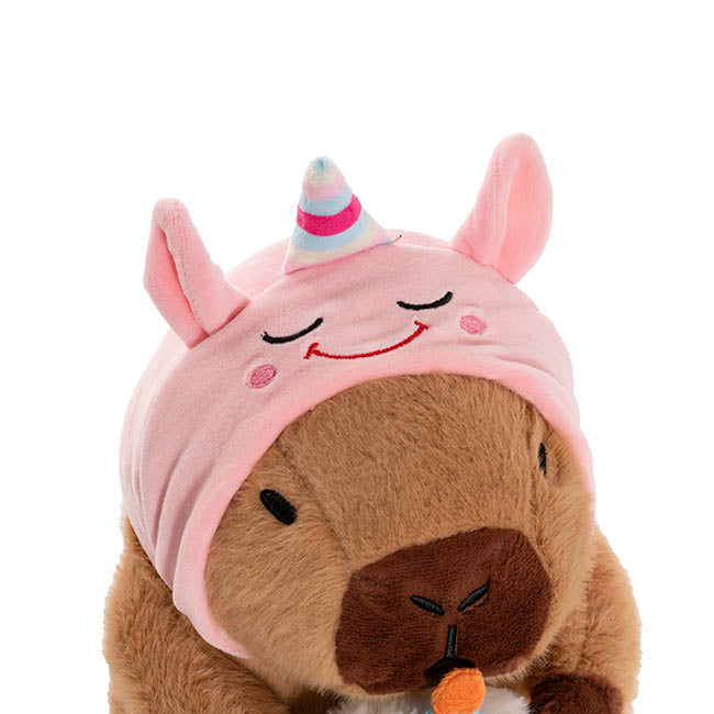Capybara Cupcake & Unicorn Hat (25cmST)
