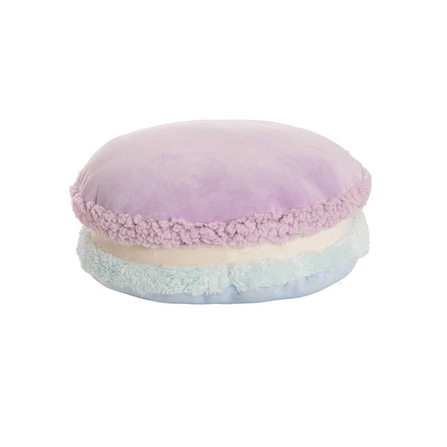 Macaron Cookie Squish Pillow Blue (30cmD)