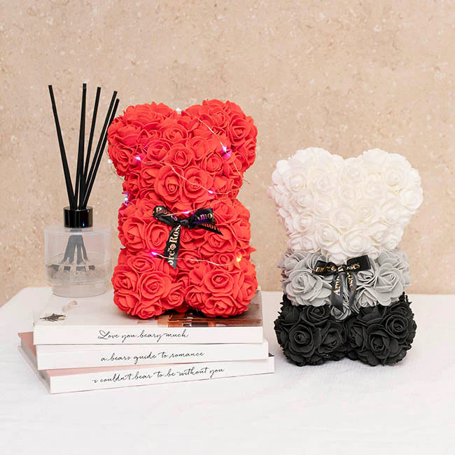 Amore Rose Bear (25cmH)