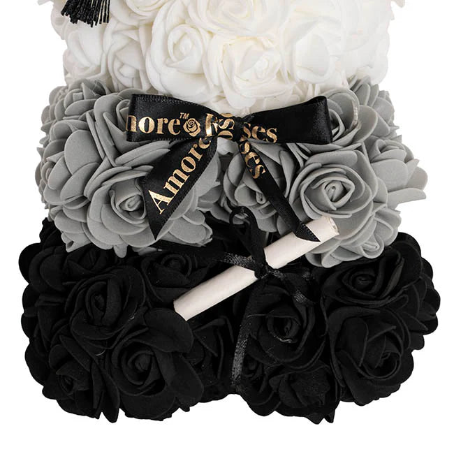 Amore Graduation Rose Bear(25cmH)