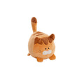 Cat Plush Puff Soft Toy Beige Brown