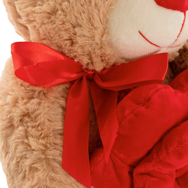 Teddy Bear Rose Plush Toy Brown (30cmST)